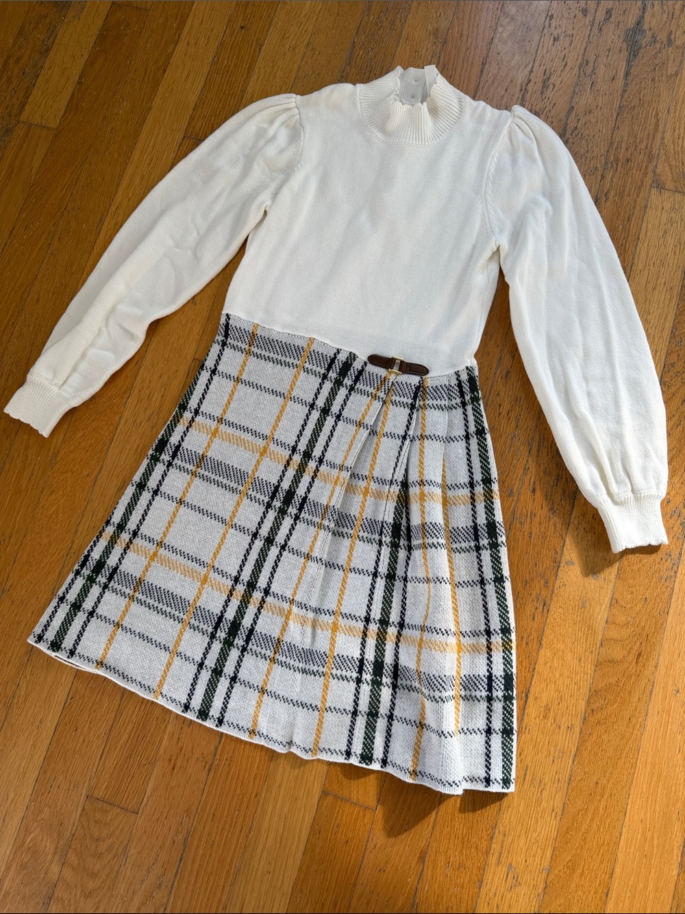 Janie and Jack Plaid Sweater Dress